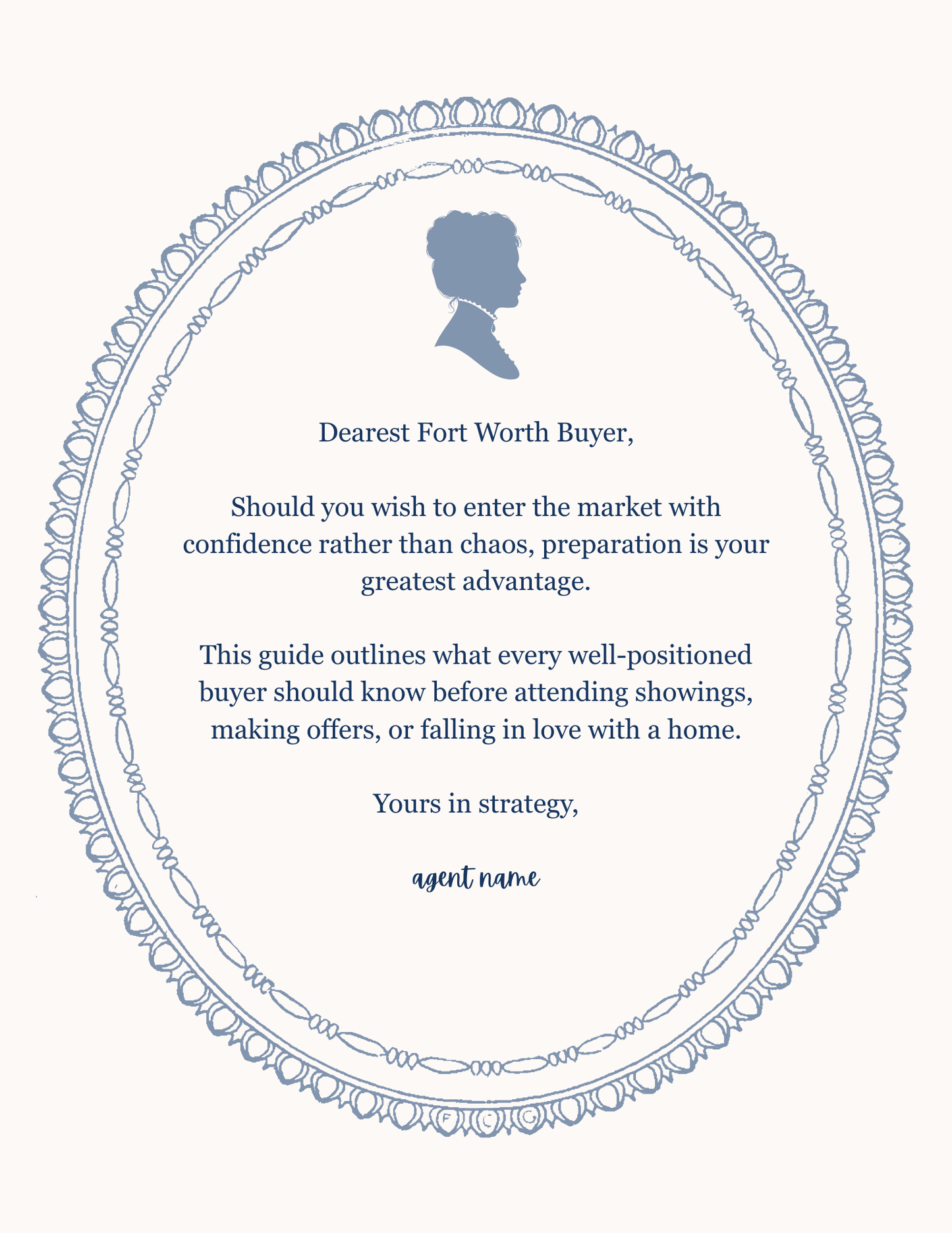 Regency-inspired Fort Worth Buyer's Social Season Guide (EDITABLE)