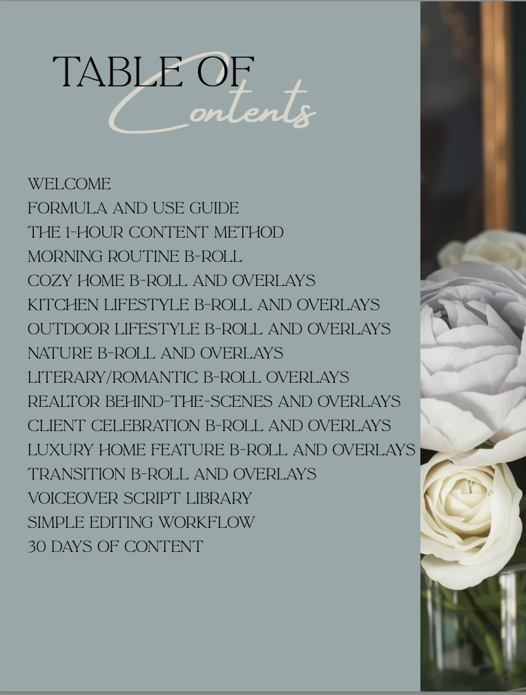 The Realtor B-Roll Playbook