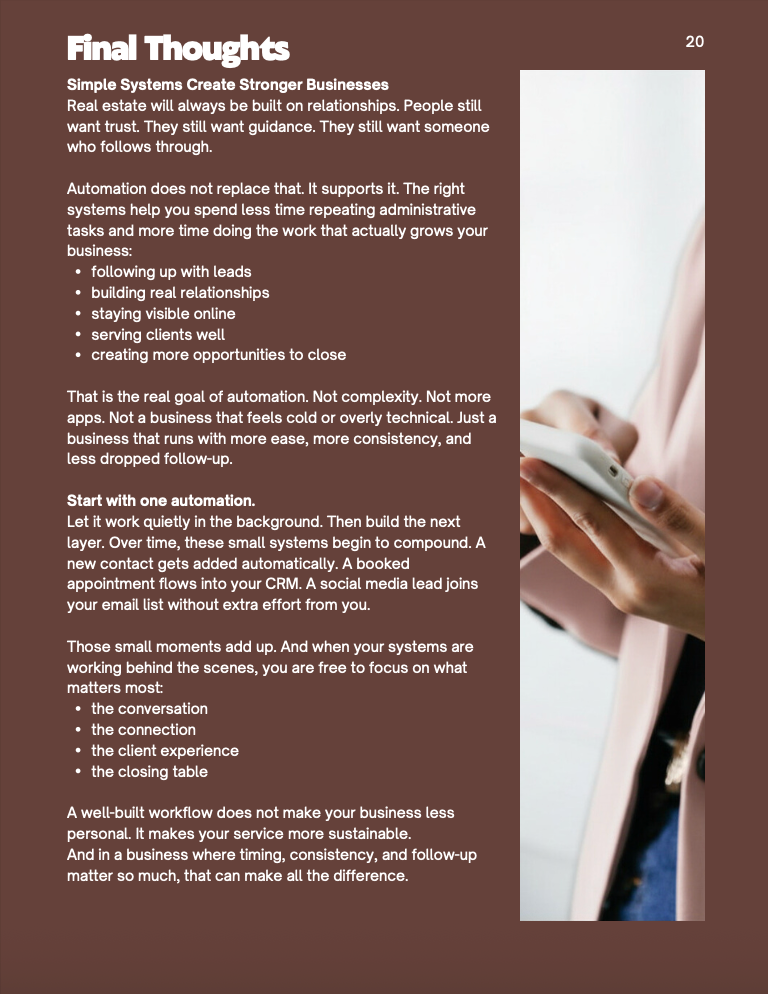 The Simple Realtor Automation Playbook