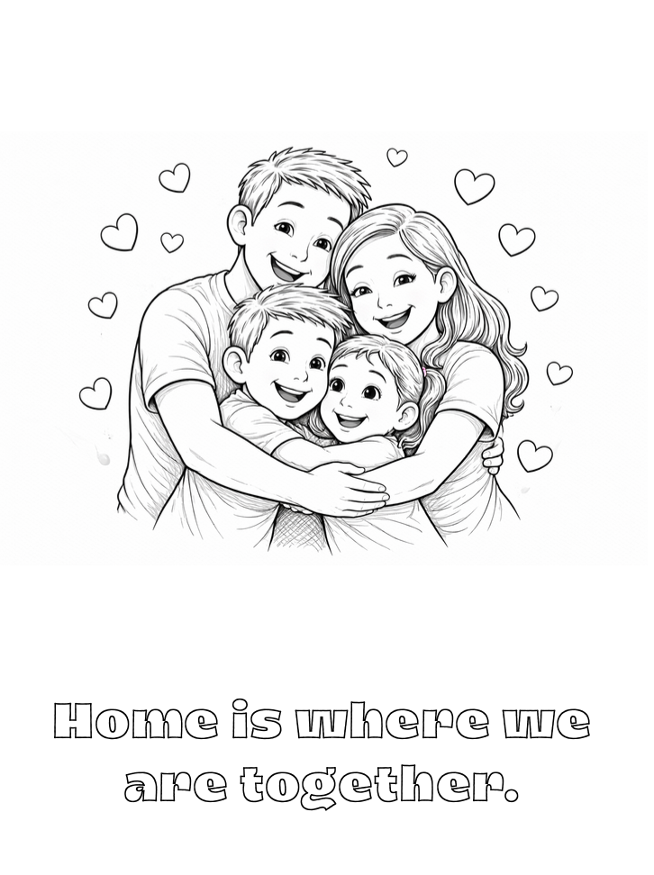 My New Home Adventure Coloring Book (Printable)